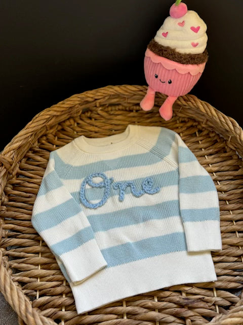 One Striped Sweater 12 Months (RTS)
