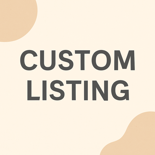 Custom listing for Amber