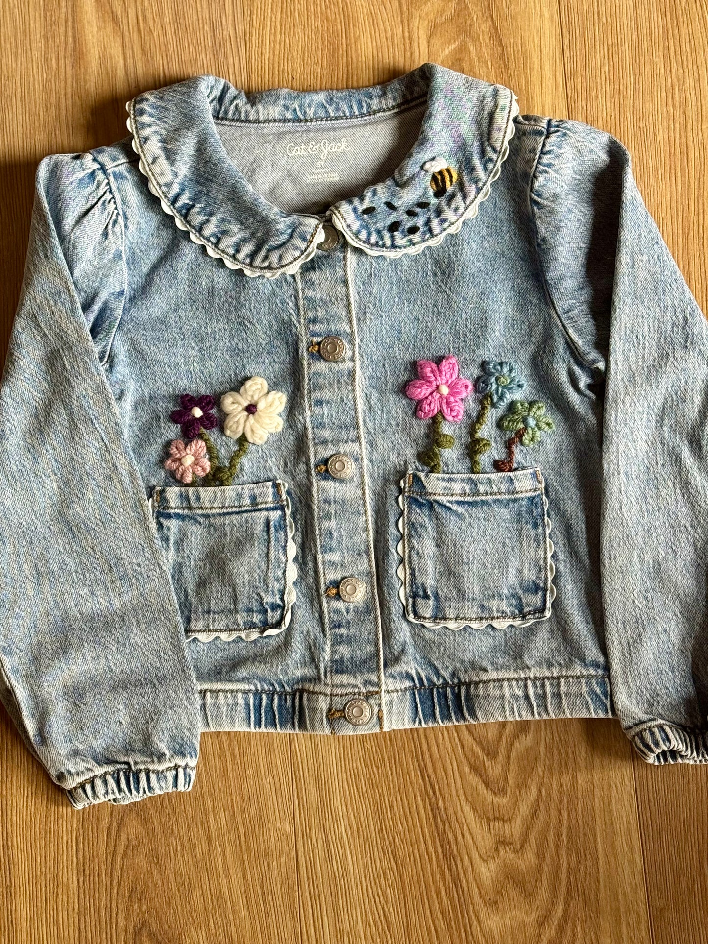 Floral Jean Jacket 5T