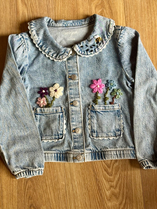 Floral Jean Jacket 5T