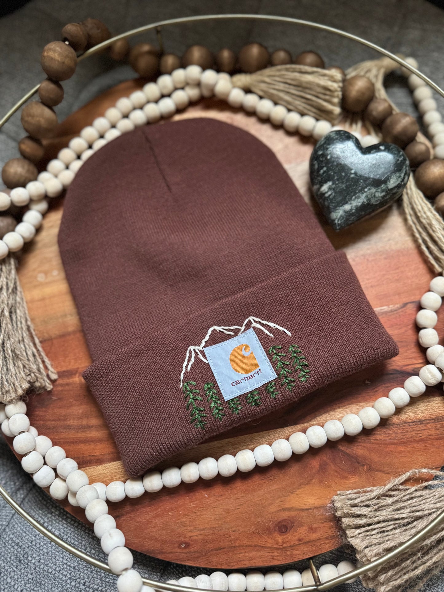 Hand Embroidered Beanie (Adult)