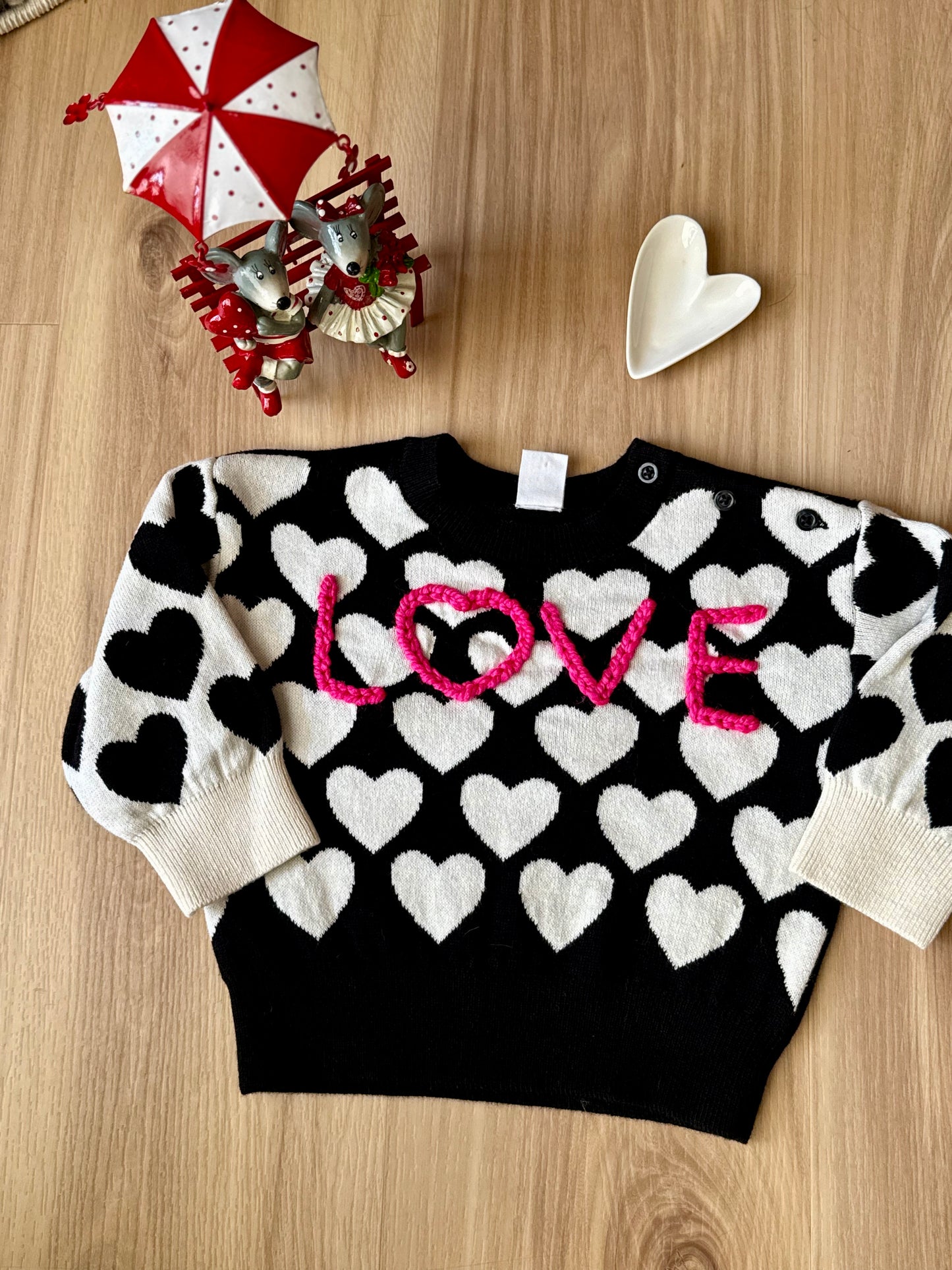Valentine's Sweater - 6-12 Months